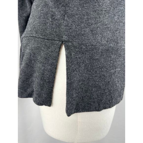 LOU & GREY Off-Shoulder Ruched Knit-Jersey Top Tunic-slit Hem (Women: Large) - Picture 4 of 11